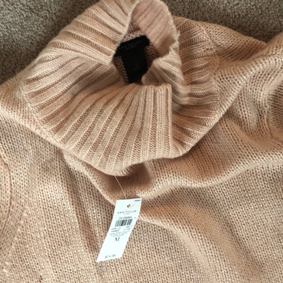 Ann Taylor Mock Neck Sweater with Bell Sleeves - Picture 2 of 2